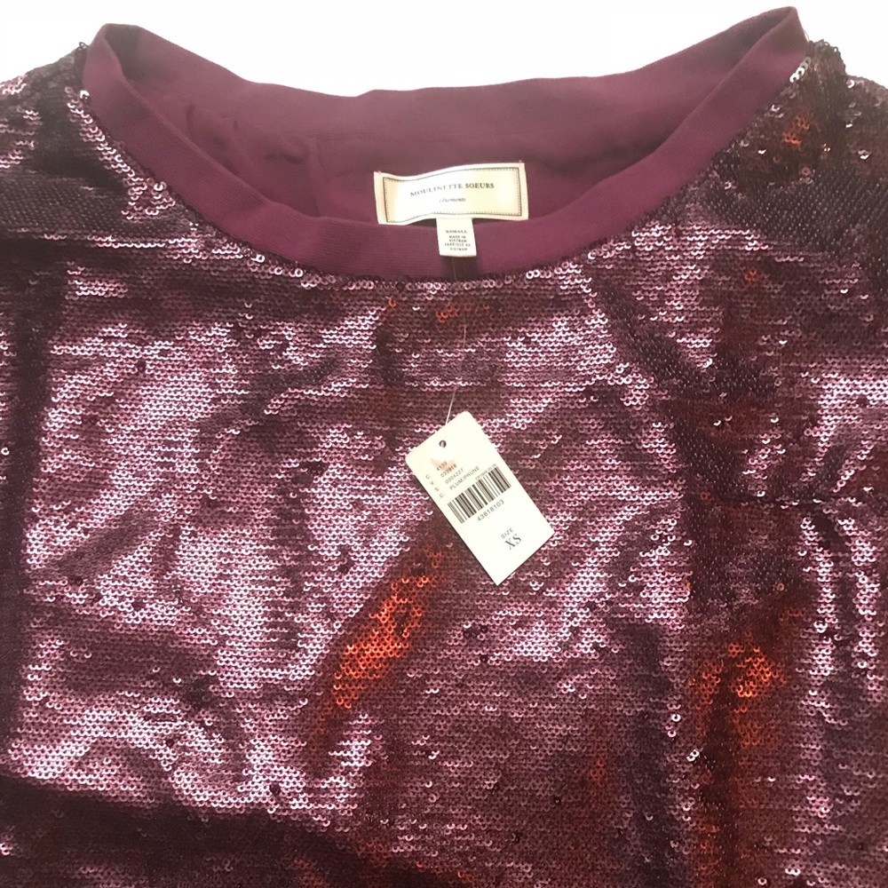 New Anthropologie Tunic Sequined Dress size small - Picture 4 of 4